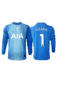 Tottenham Hotspur Guglielmo Vicario #1 Doelman Voetbaltruitje Uit tenue 2025-26 Lange Mouw